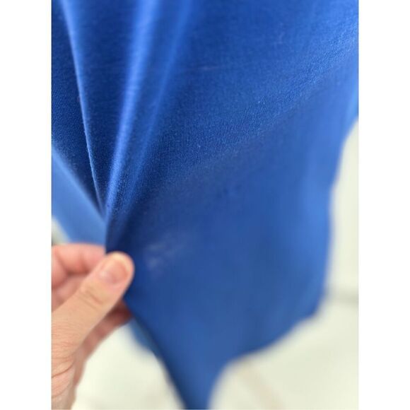 Lucy Tech Womens Short Sleeve Blue Workout T Shirt Size Large Exercise - Picture 4 of 10